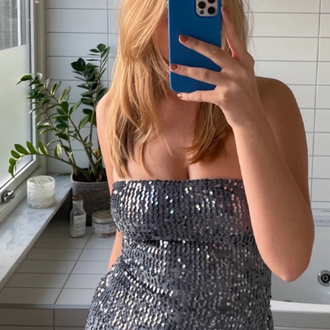 Mini paljett klänning 