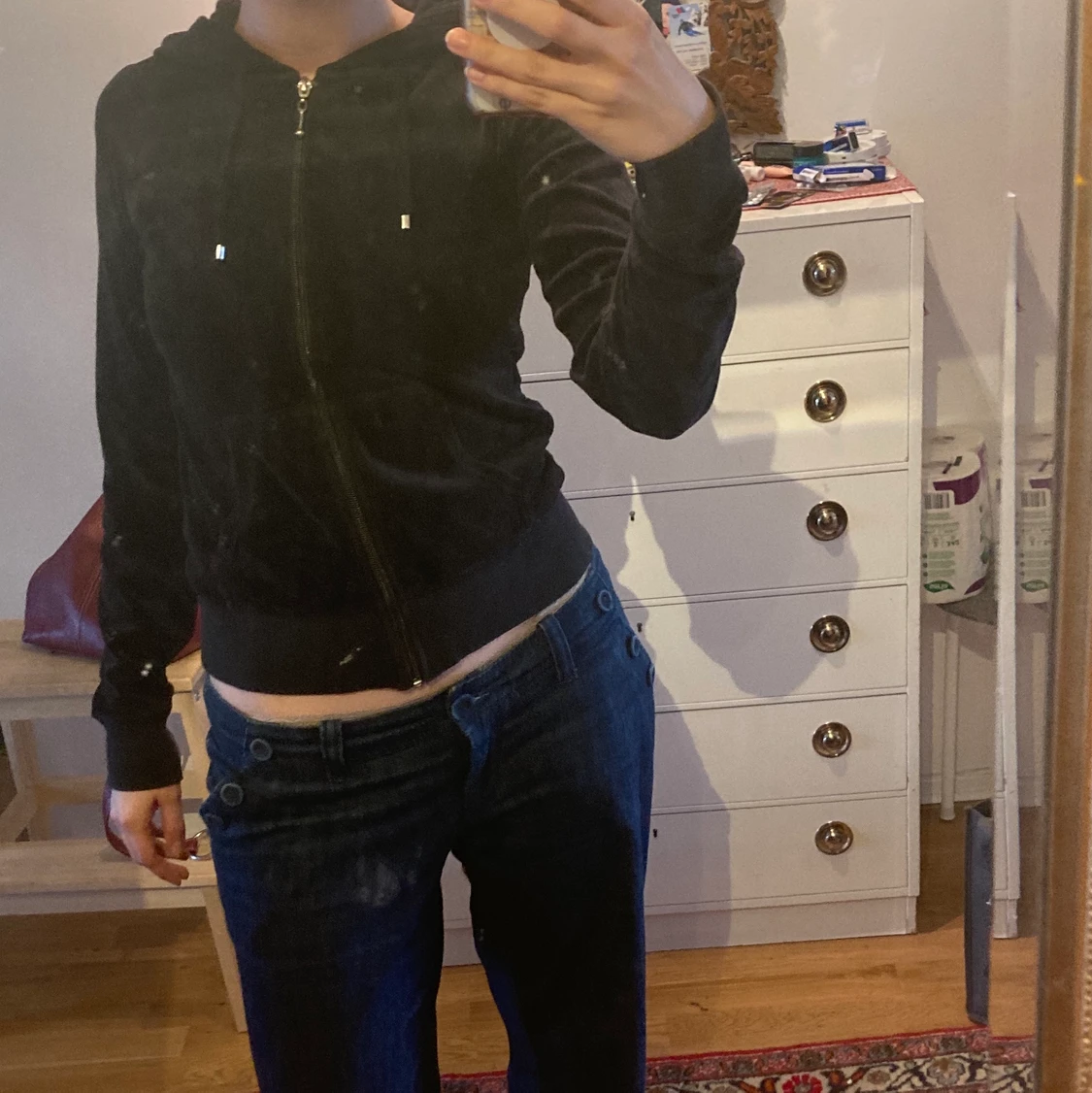 Härlig mjukis jacka med sammetstyg - 91