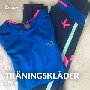 Träningkläder  - Helt nya träningskläder från K7 (kari traa) som är endast provade. Storlek XS  Tröja: 100 kr (ca 300kr)  Byxor: 400kr (779kr) Packet pris: 350