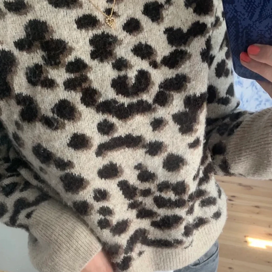 Leepard mönstrad tröja - 90