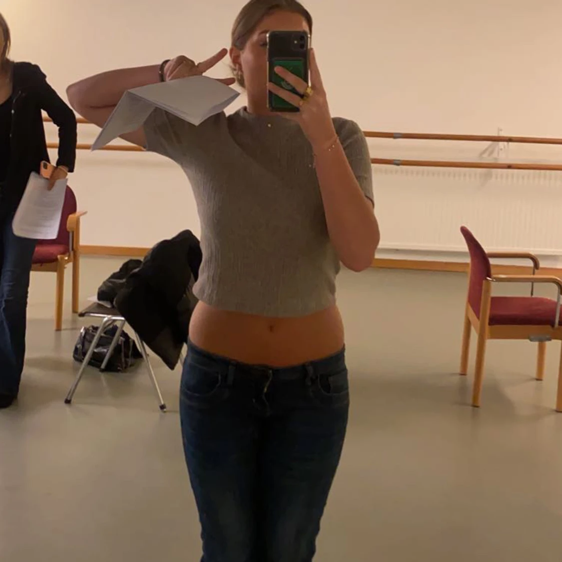 Stickad t-shirt från zara - 90