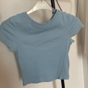 Blå crop topp - Använd en gång!💕