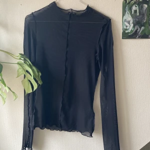Mesh topp - Långärmad svart mesh topp i bra skick från Monki! Skriv för fler bilder eller om du önskar ett annat pris. :)