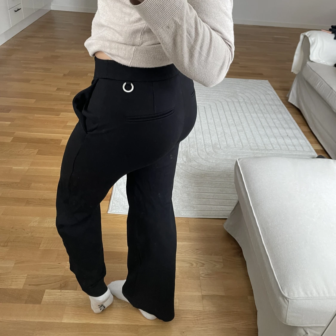 Lågmidjade kostymbyxor - 90