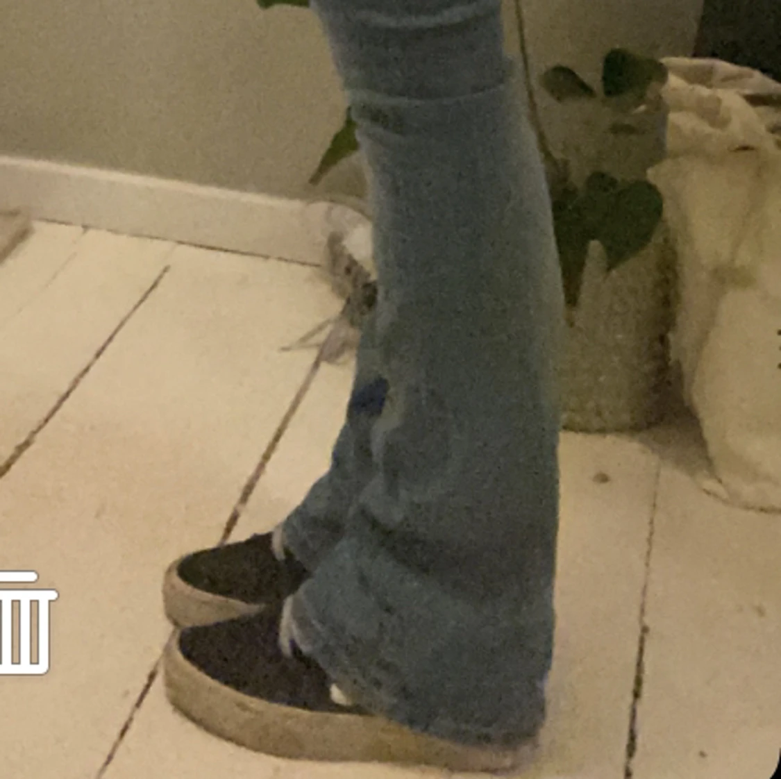 Lågmidjade bootcut jeans  - 90