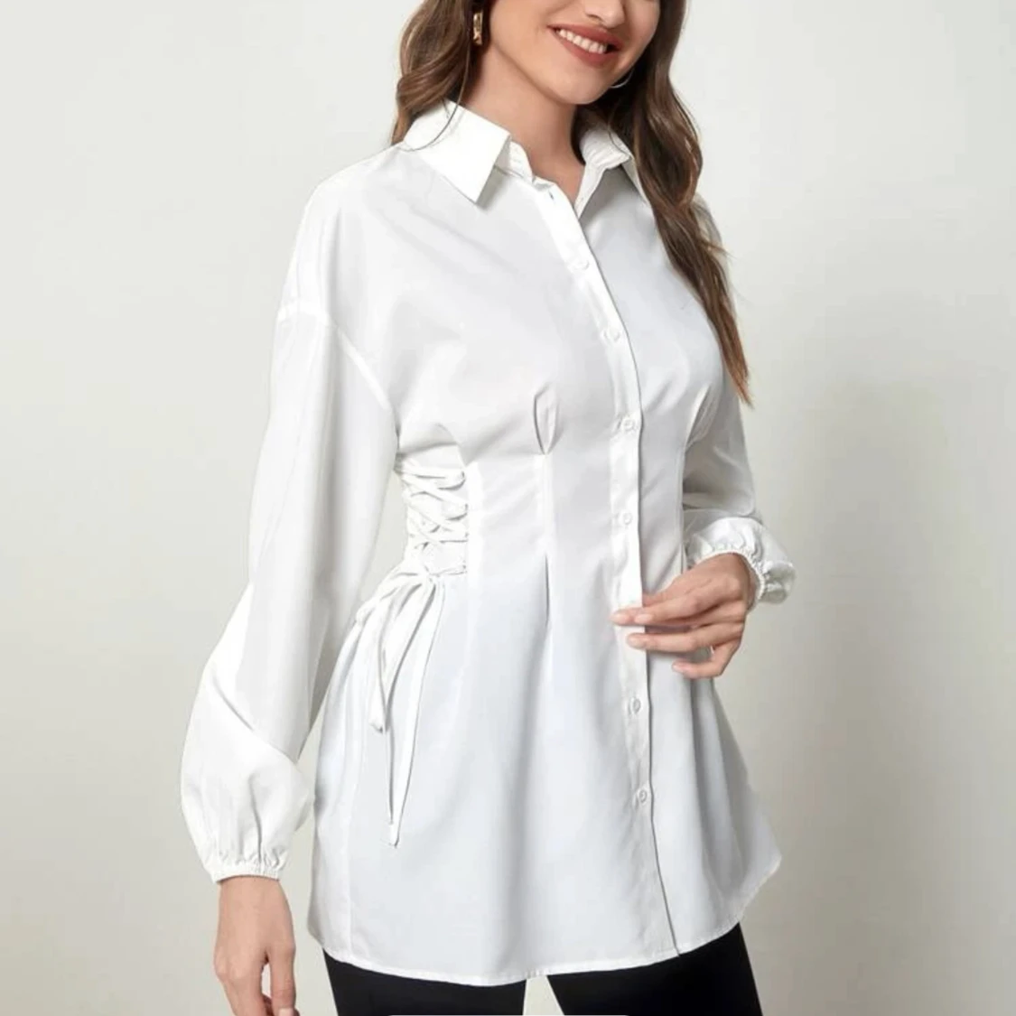 Längre skjorta/blus - 91