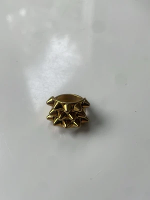 Edblad Guldfärgad ring med nitar - 16mm och är äkta