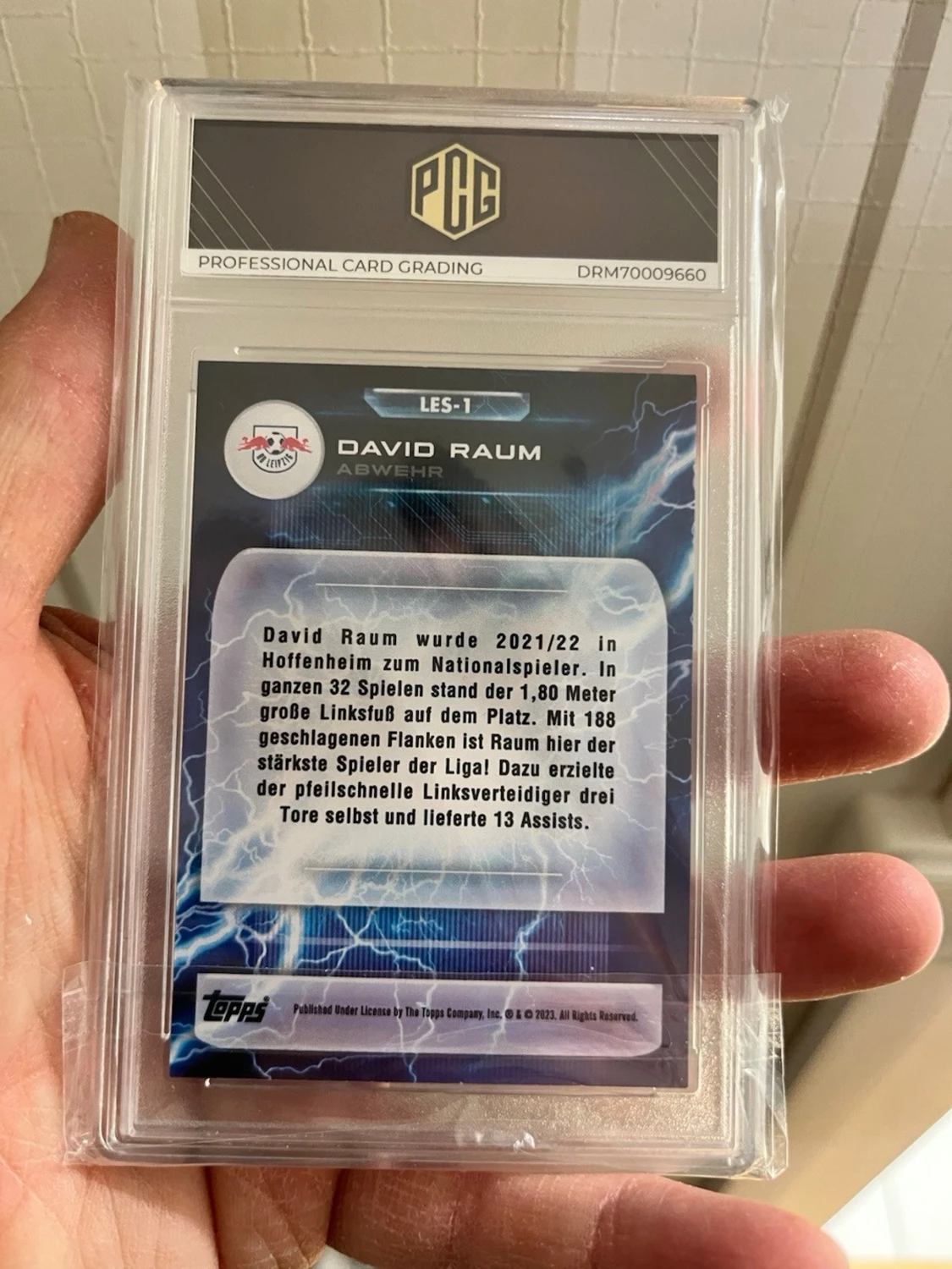 Topps David Raum Super Electric Red - 1