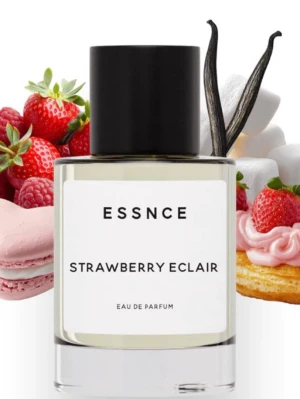 ESSNCE Strawberry Eclair parfym - ESSNCE Strawberry Eclair Eau de Parfum. Doften har söta toner av jordgubb, vanilj och bakverk. Nästan helt oanvänd! Perfekt nu på sommaren🍓🌸