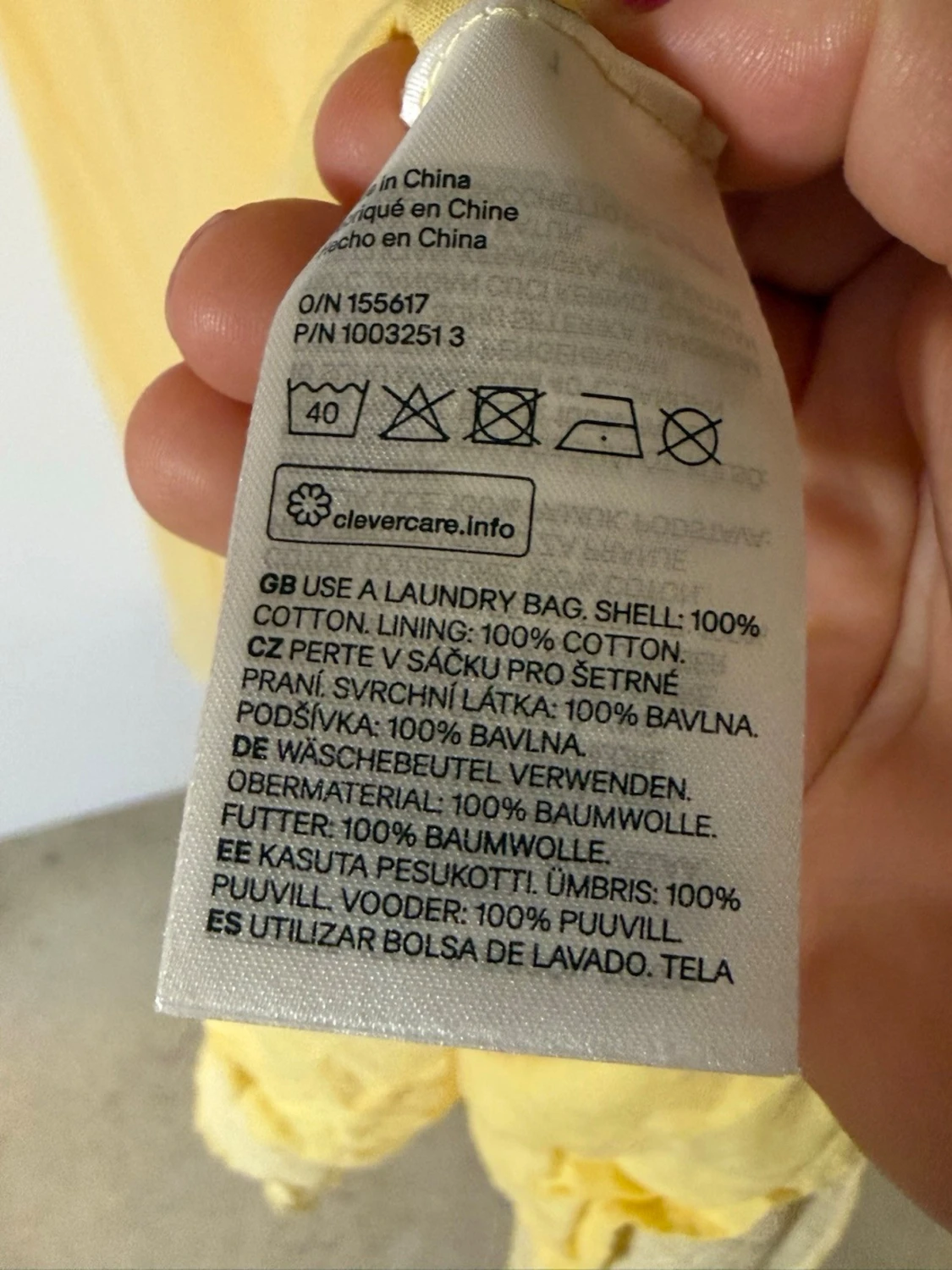 Ljusgul klänning med volang - 3