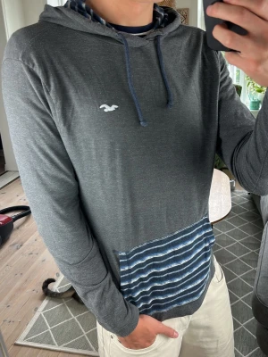 Hollister Hoodie unik  - Sjukt snygg och unik! Mått: A:51 B:49 C:49 D:61 (cm) nopprig annars bra skick!  Skriv vid fundering!😇🙌