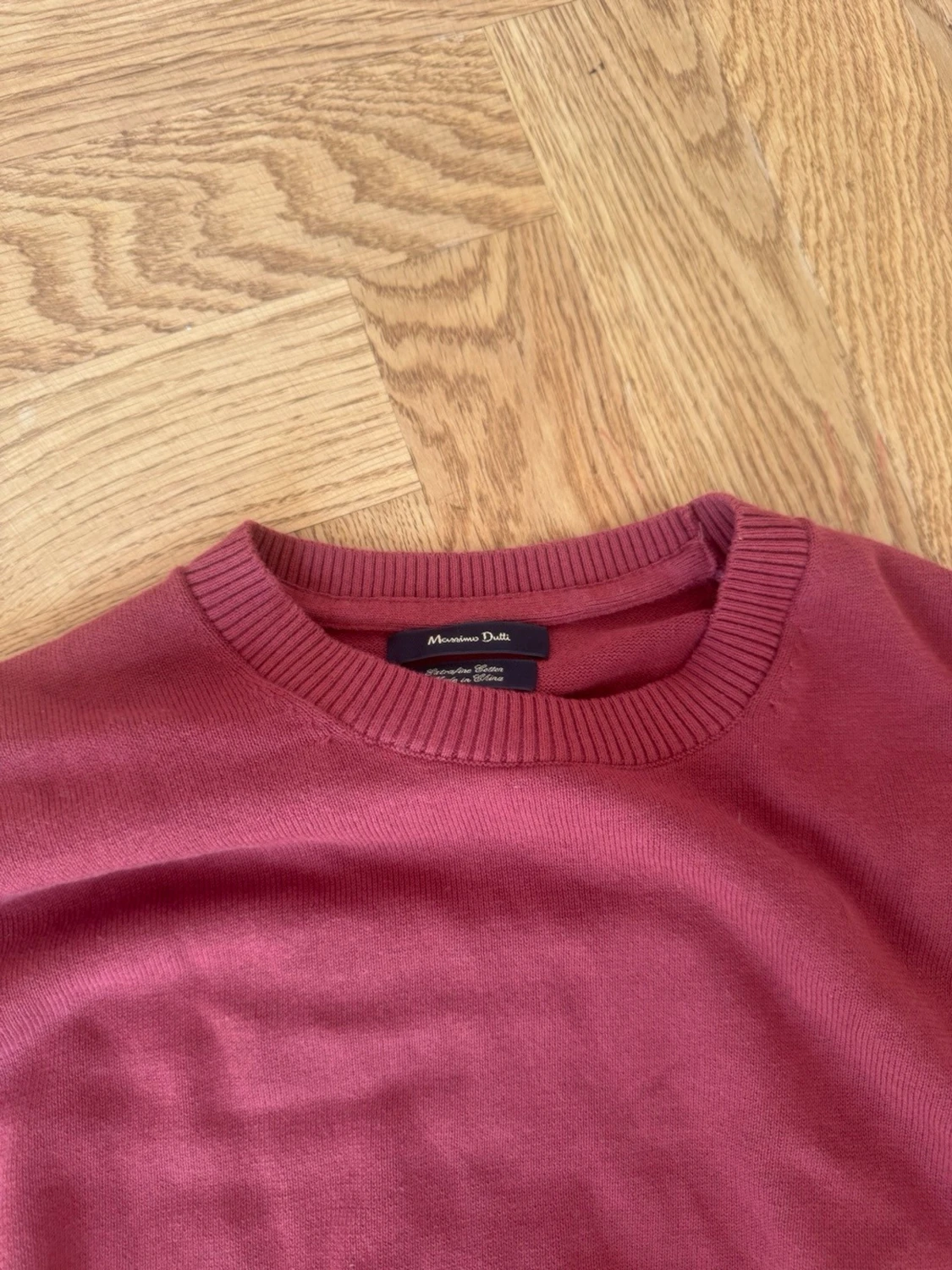 Vinröd tröja från Massimo Dutti - 1