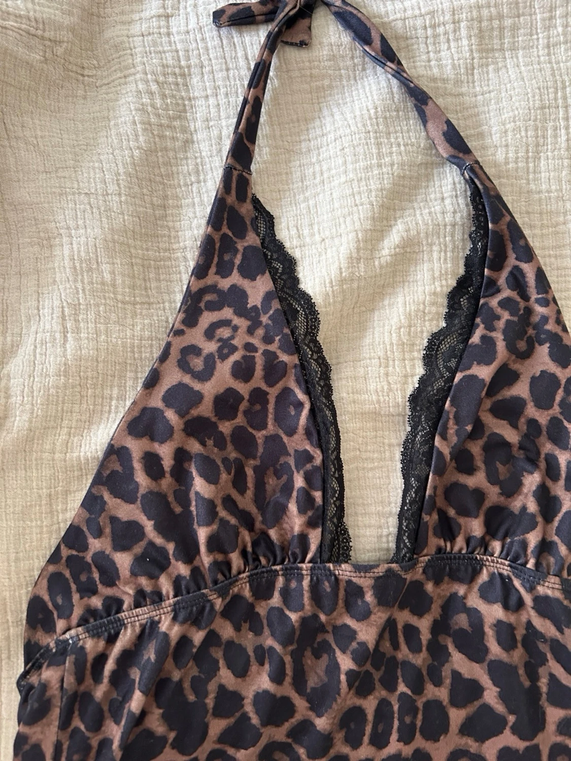Leopard klänning  - 2