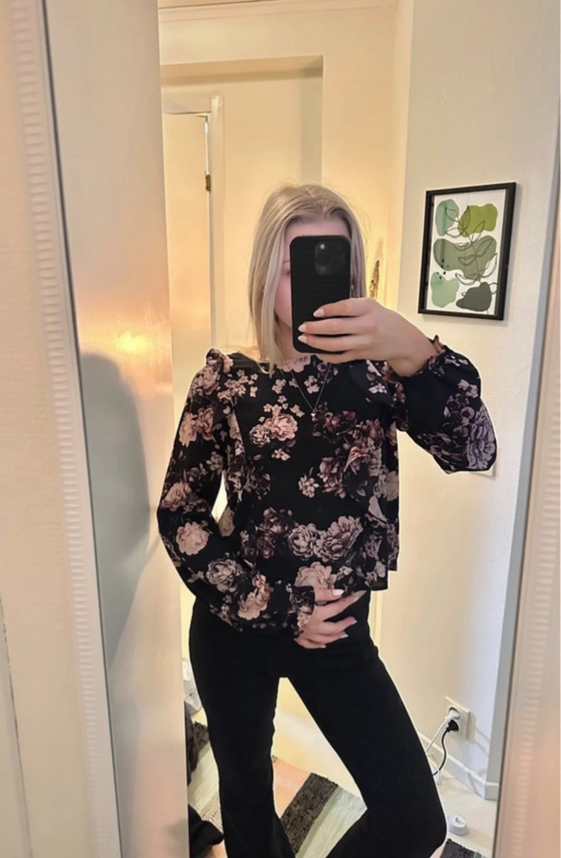 Blommig blus - 1