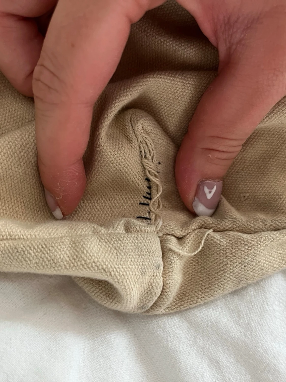 Beige shoppingväska med tryck - 1