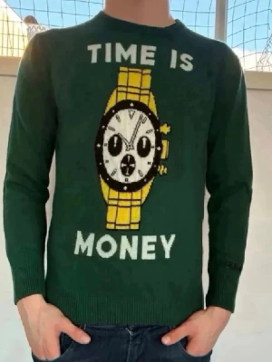 MC2 saint barth tröja  - Sällsynt MC2 saint barth tröja med texten ”TIME IS MONEY” och den är av material kashmir bland annat| storlek:L| pris:1249kr| skick: 9,8/10| hör av dig vid minsta lilla fundering eller fråga| 