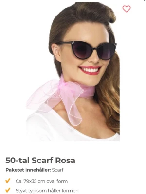 rosa scarf i organza - Rosa scarf i tunn organza. Använd en gång så i nyskick. 