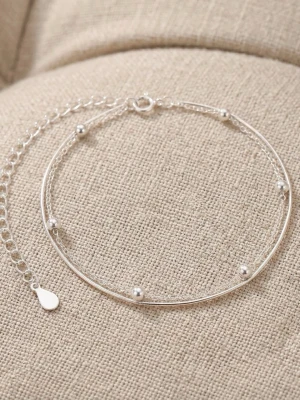 Sterling Silver 925 Armband - Sterling Silver 925 Armband. 18 cm långt. Dubbla kedjor. 925-silverstämpel. 