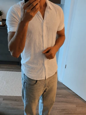 Massimo Dutti Kortärmad Skjorta  - Vit, Linne Massimo Dutti Kortärmad Skjorta 