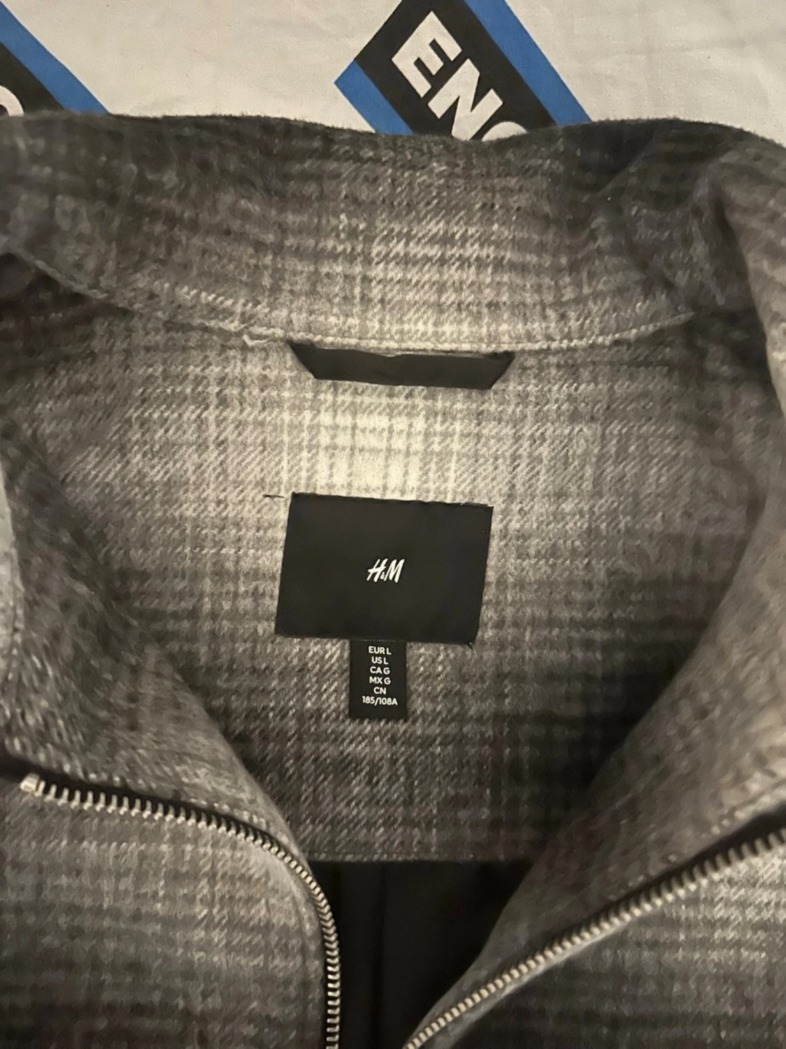 Gråmelerad overshirt från H&M - 1