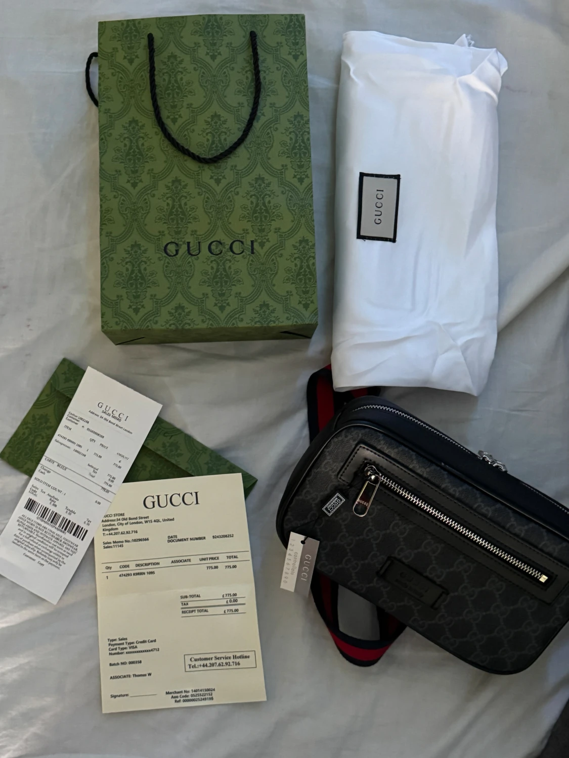 Svart axelväska från Gucci