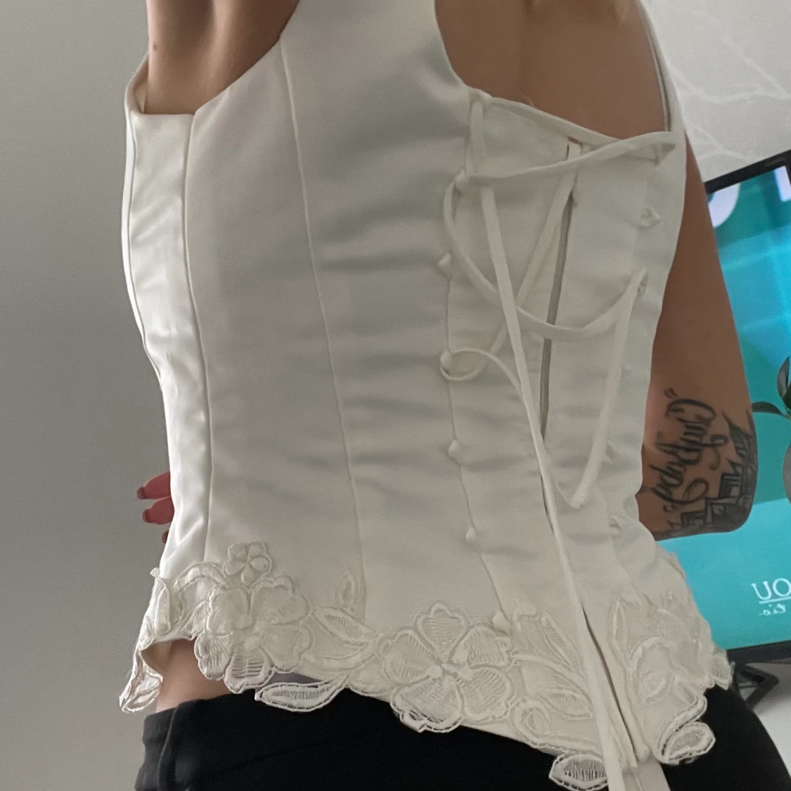 vintage kortsett-topp - 90