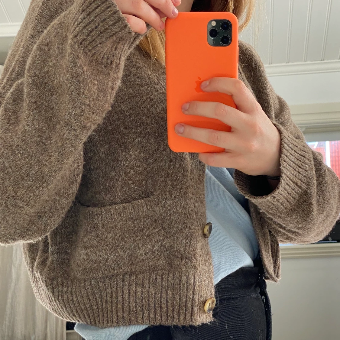 Beige/brun cardigan - 90