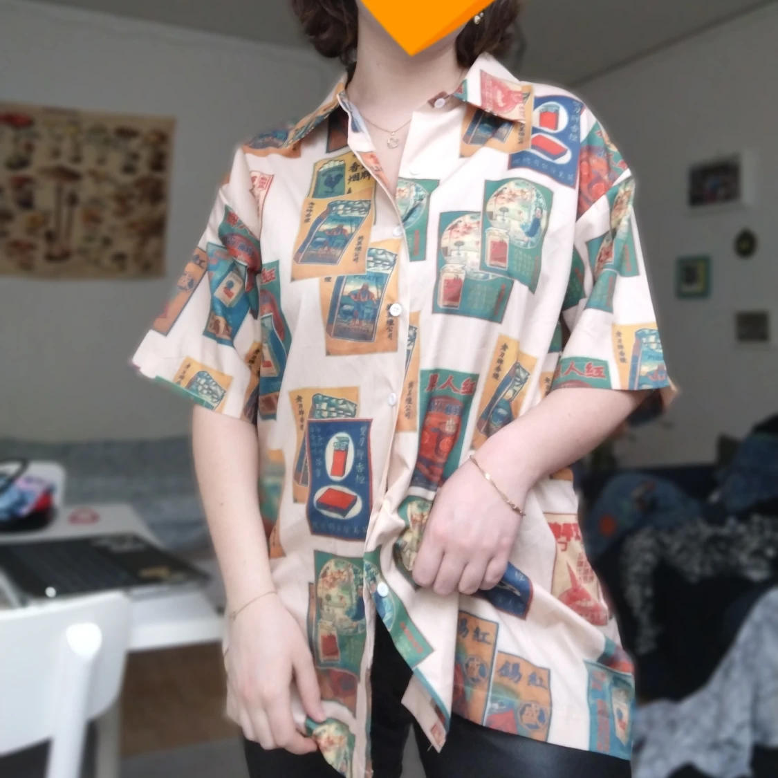 Stor vintage blus  - 91