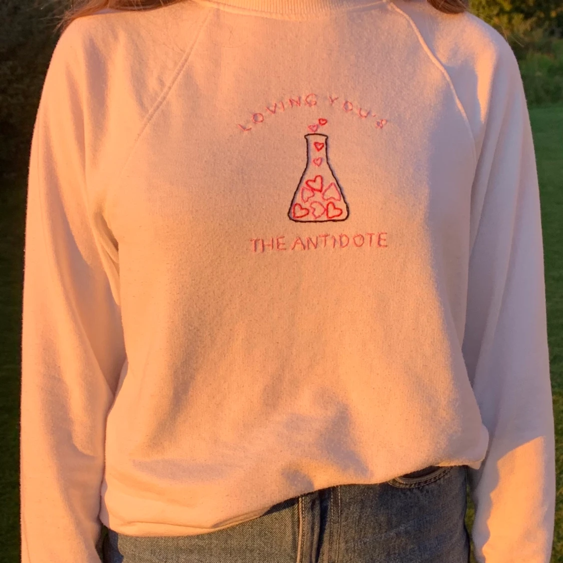 Broderad tröja - 91