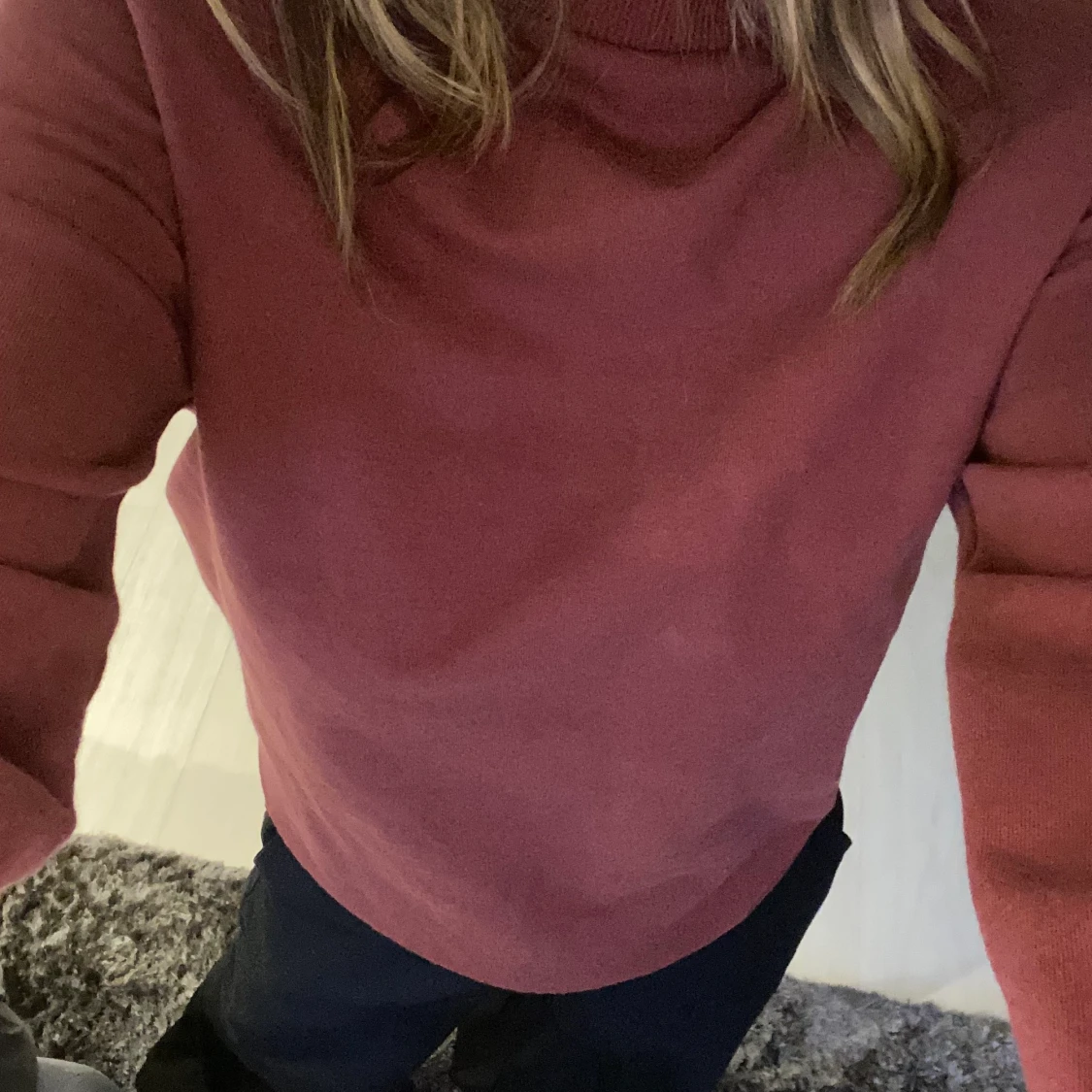 Röd sweatshirt  - 90