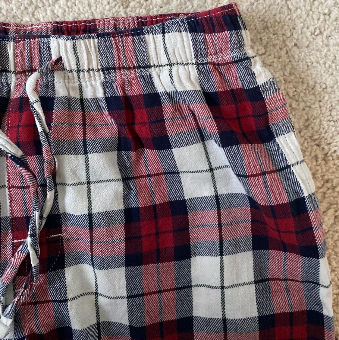 Rutiga pyjamasbyxor - 90