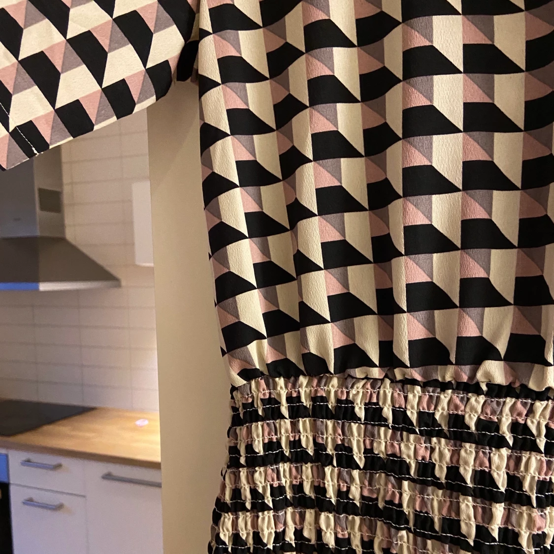 Rutig klänning - 91