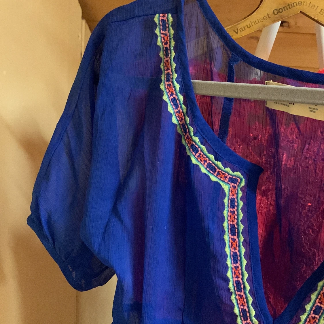 Kornblå blus, XS - 91