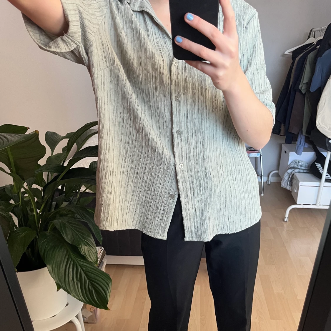 Grön oversize skjorta - 90