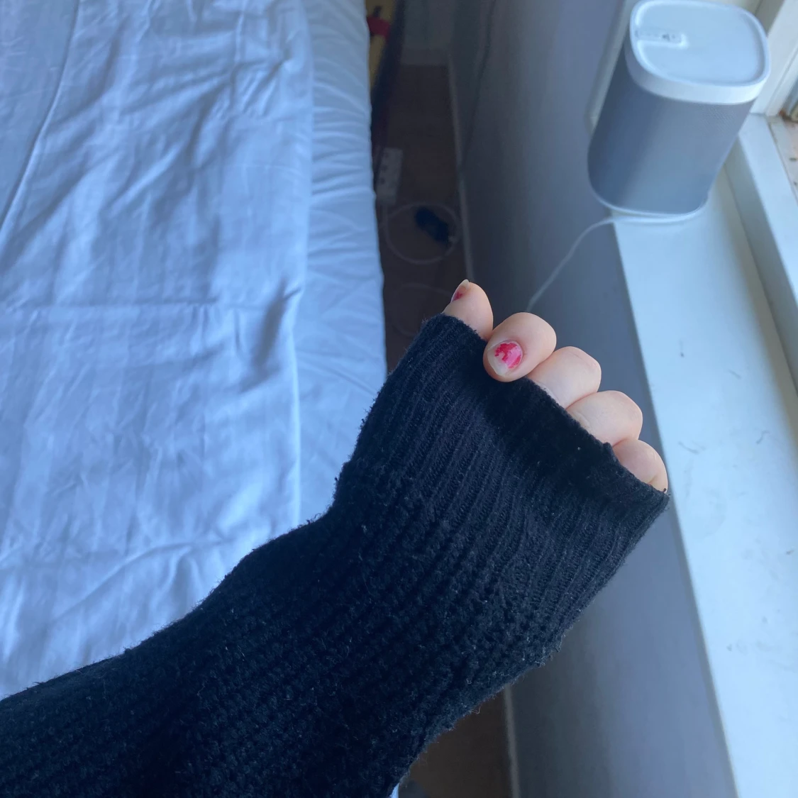 svart stickad tröja - 90