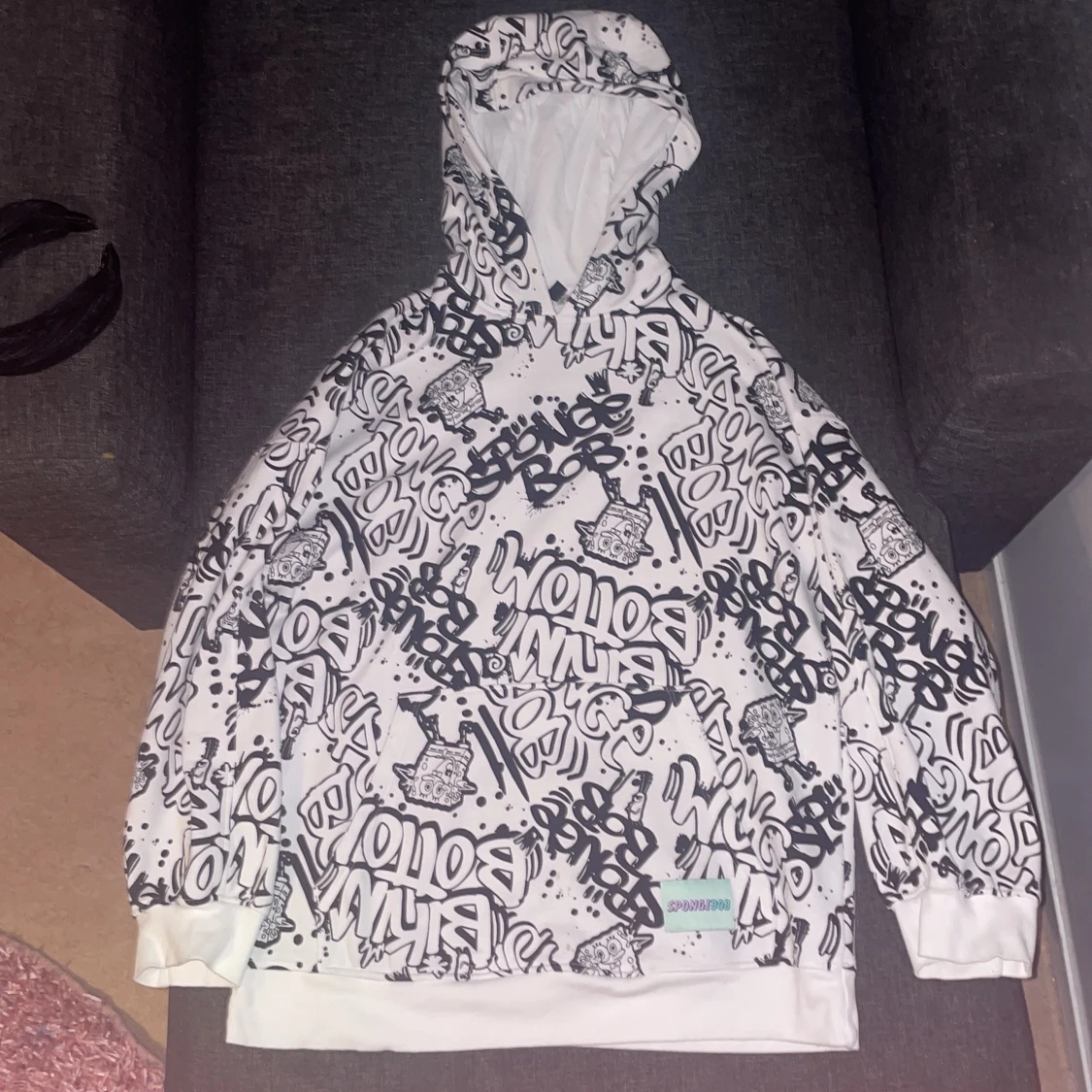 Svampbob hoodie  - 90