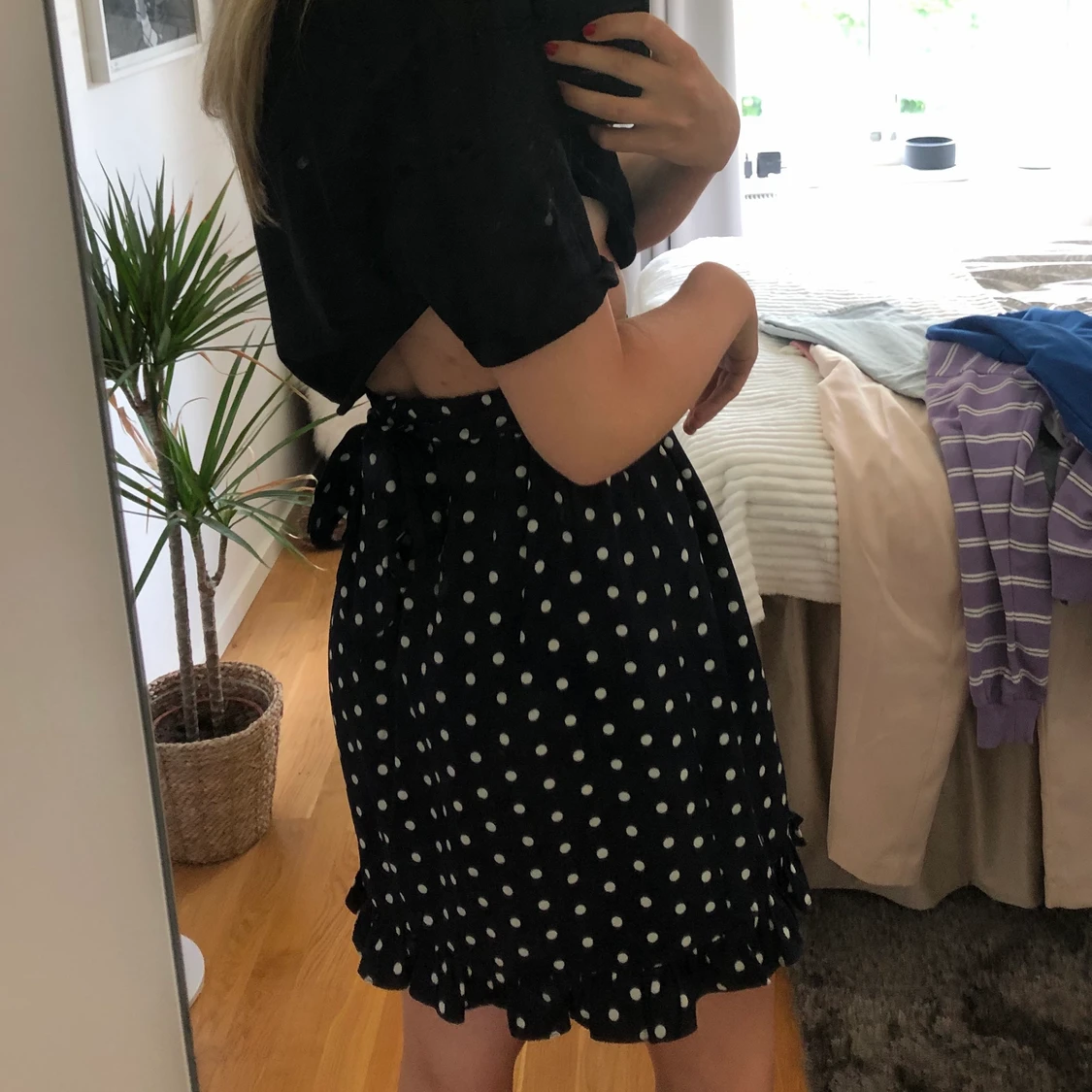 Marin prickig kjol  - 90