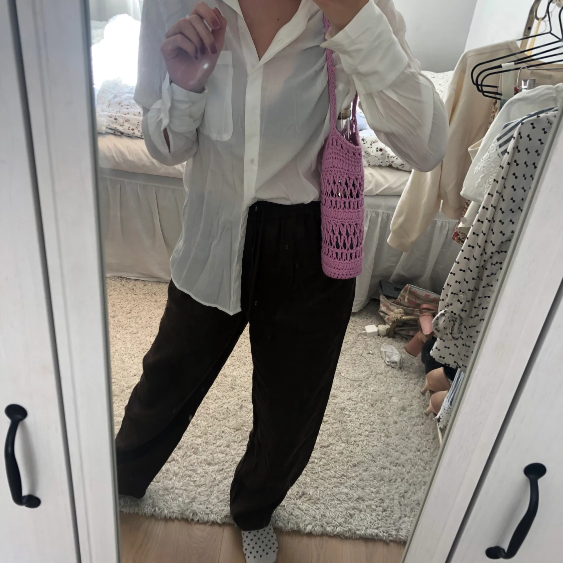 Virkade flaskväskor - 90