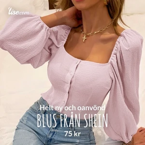 Blus från SHEIN - Jättesöt blus som tyvärr var för liten för mig, storlek M men skulle uppskatta den till en XS 💗