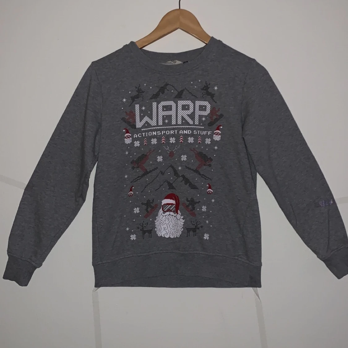 jätttegullig grå tomte tjocktröja❄️🤩🤍🎸 - 91