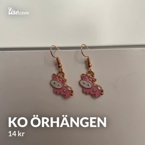 Ko örhängen  - Jätte fina