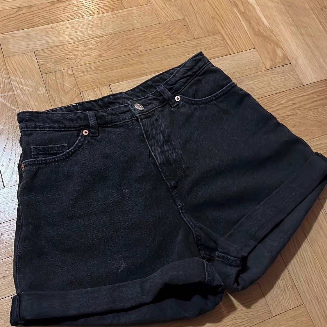 Höga jeansshorts  - 90