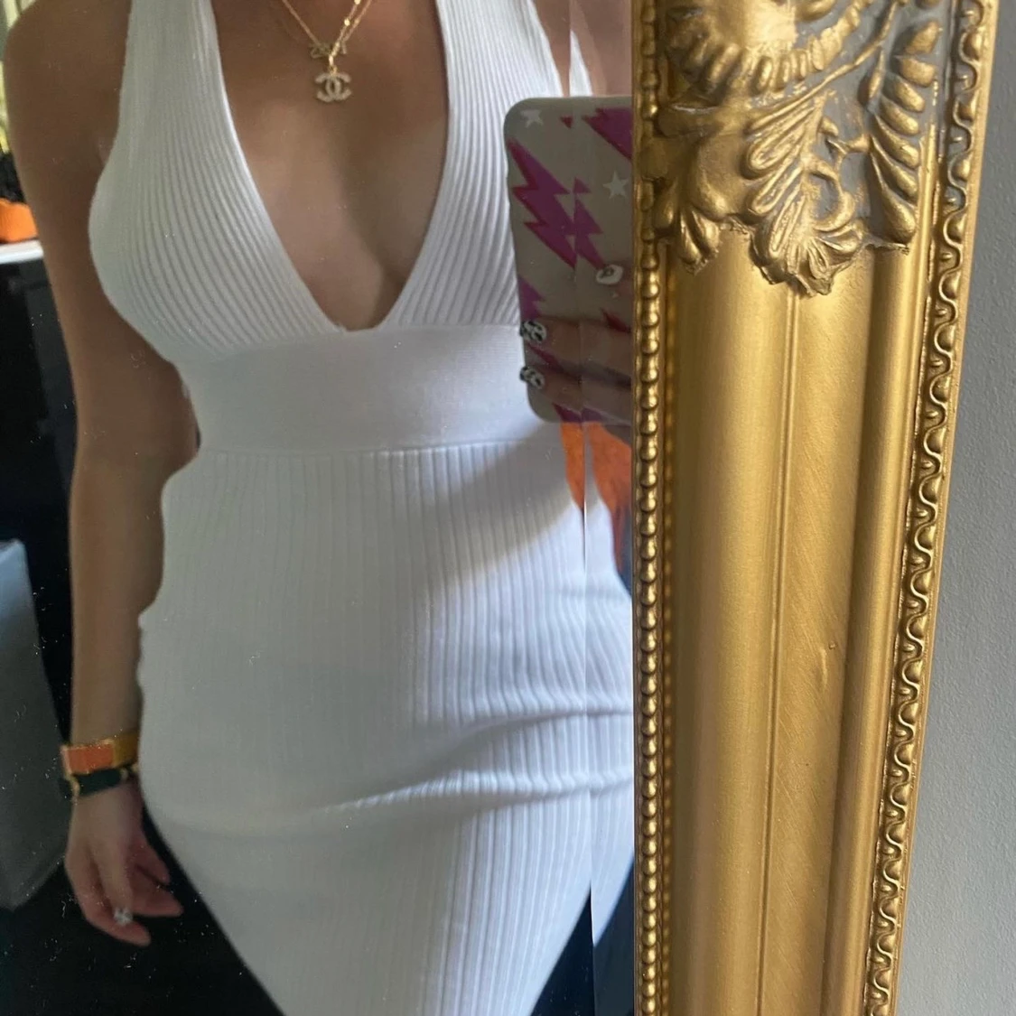 vit sommar klänning - 91