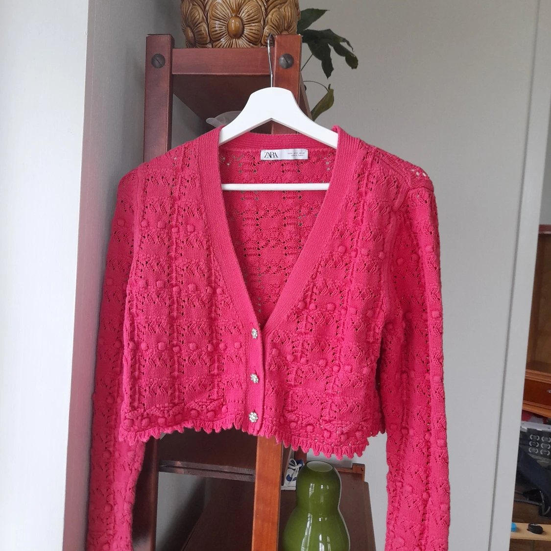 Virkad kort kofta från Zara - 90