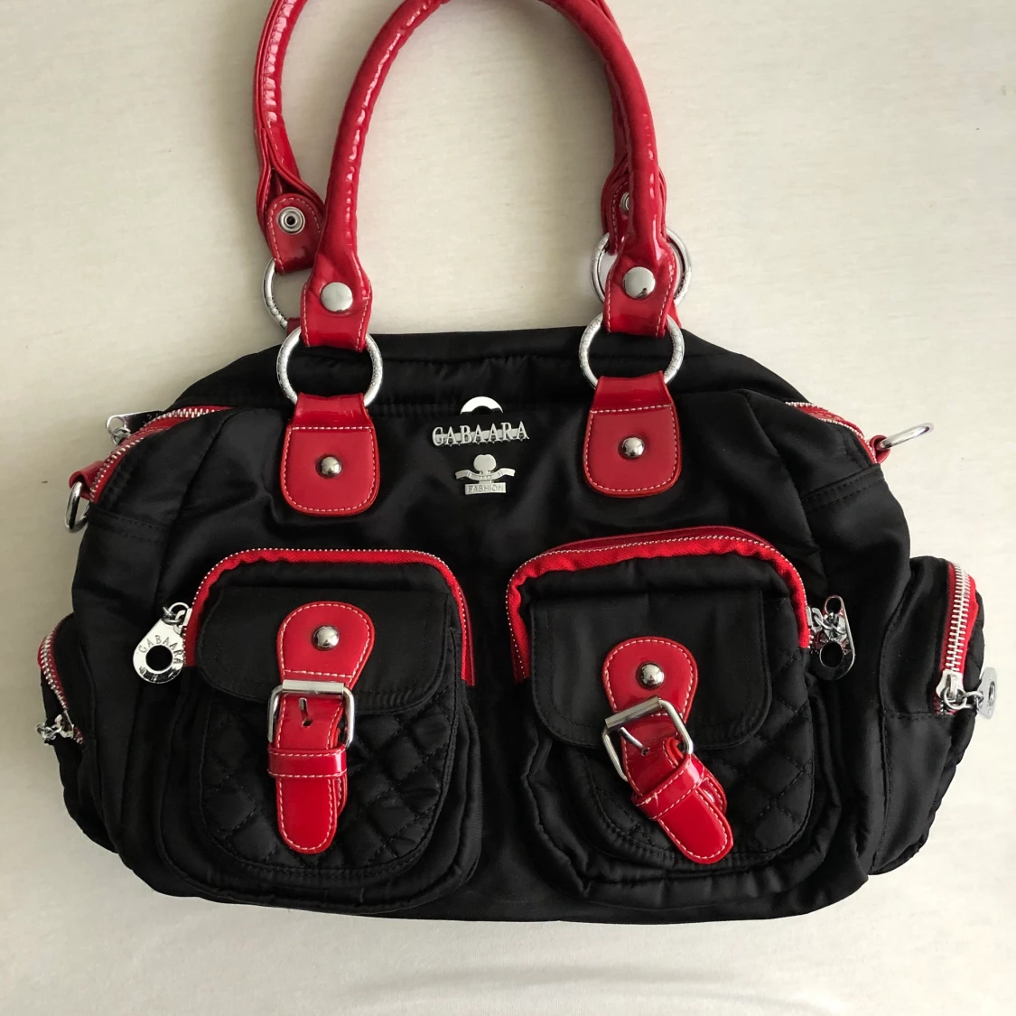 Röd/Svart handväska