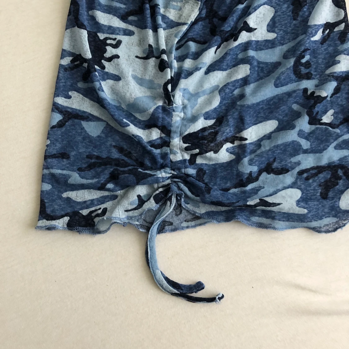 Blå tank crop top - 91