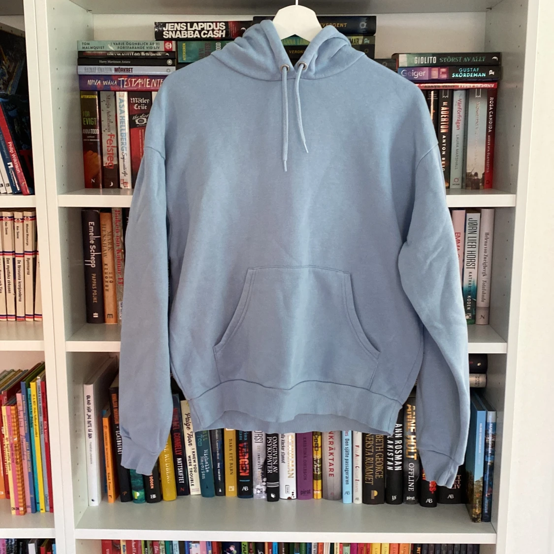 Pastellblå hoddie