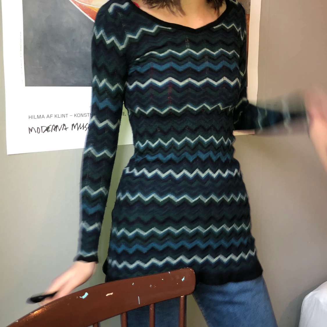 Lång långärmad tröja