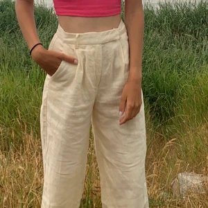 Linnebyxor  - Sjukt snygga linnebyxor från Nakd. Endast provade, nypris 600kr.💖💖💖