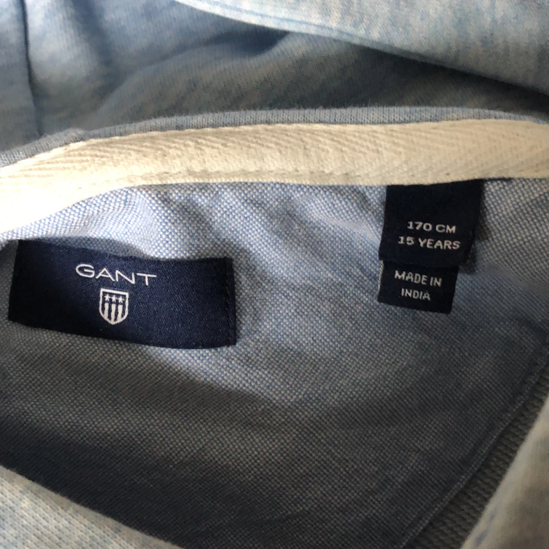 Gant tröja ljusblå strl 170  - 91